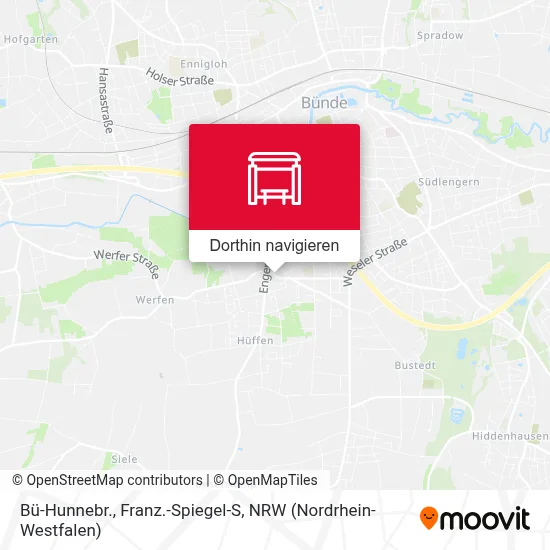 Bü-Hunnebr., Franz.-Spiegel-S Karte