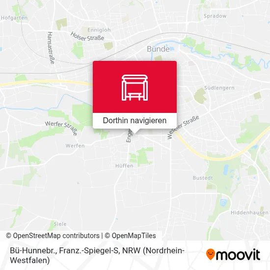 Bü-Hunnebr., Franz.-Spiegel-S Karte