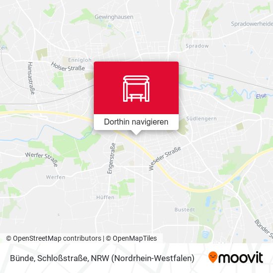Bünde, Schloßstraße Karte