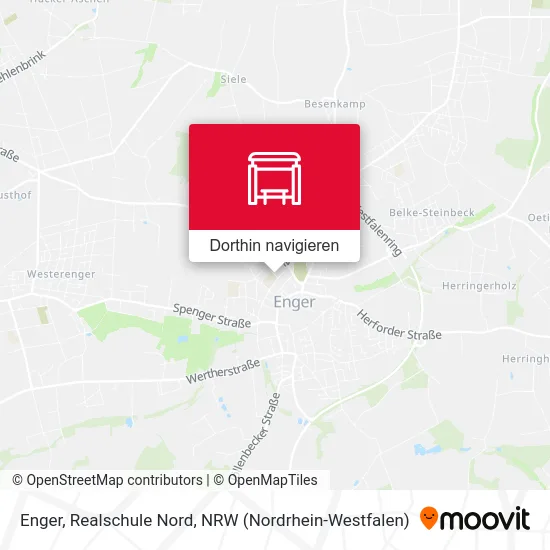 Enger, Realschule Nord Karte
