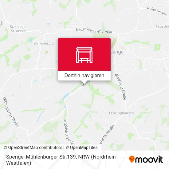 Spenge, Mühlenburger Str.139 Karte