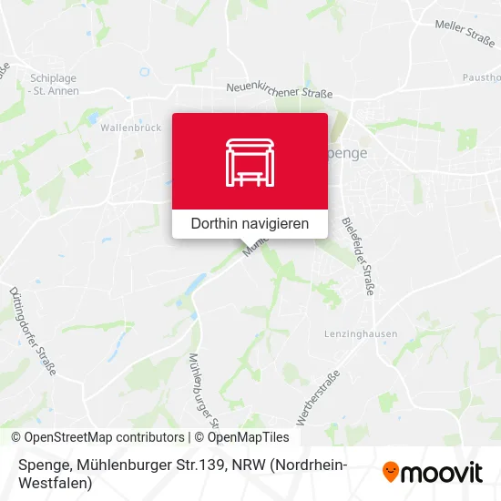 Spenge, Mühlenburger Str.139 Karte