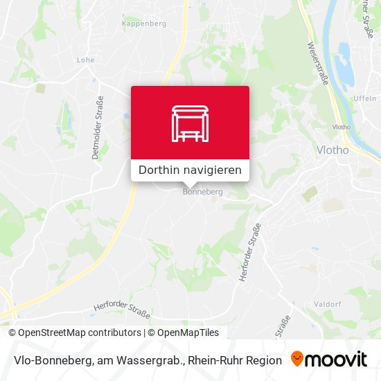 Vlo-Bonneberg, am Wassergrab. Karte