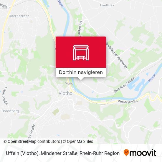 Uffeln (Vlotho), Mindener Straße Karte