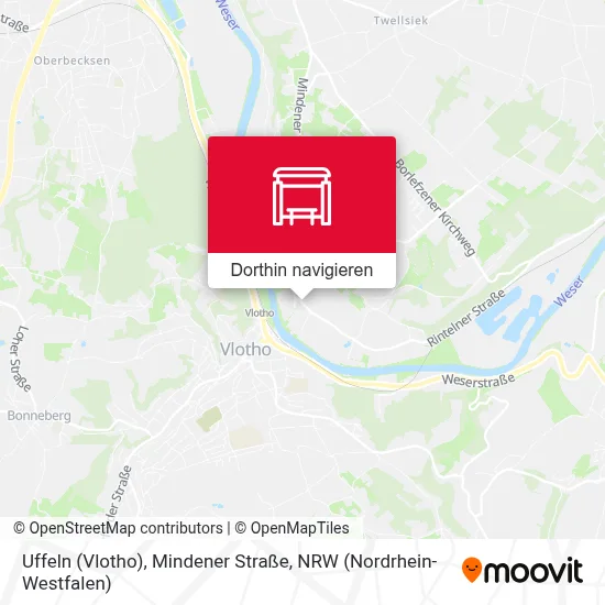 Uffeln (Vlotho), Mindener Straße Karte