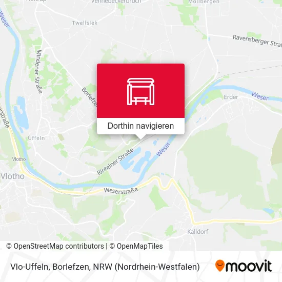 Vlo-Uffeln, Borlefzen Karte