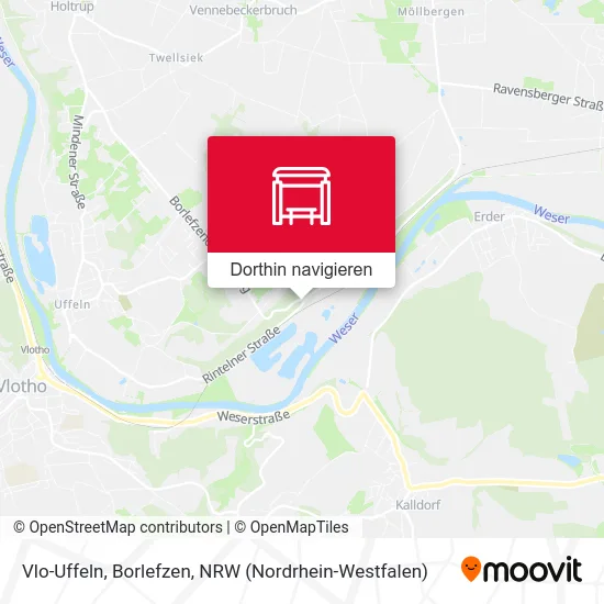 Vlo-Uffeln, Borlefzen Karte