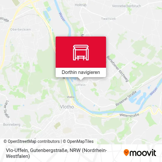 Vlo-Uffeln, Gutenbergstraße Karte