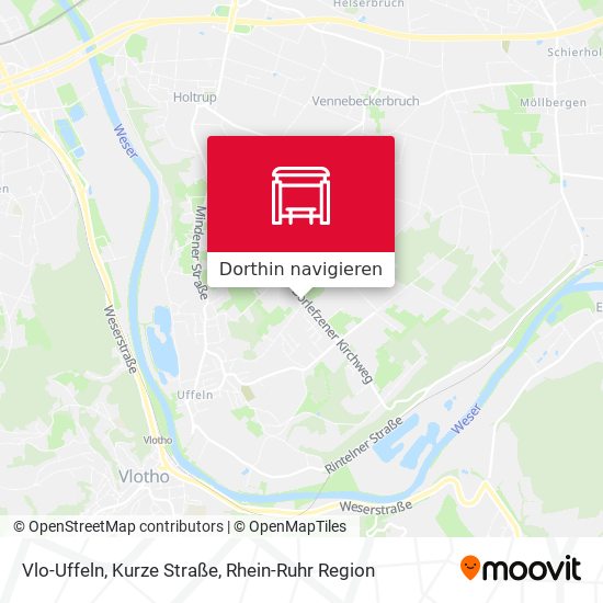 Vlo-Uffeln, Kurze Straße Karte