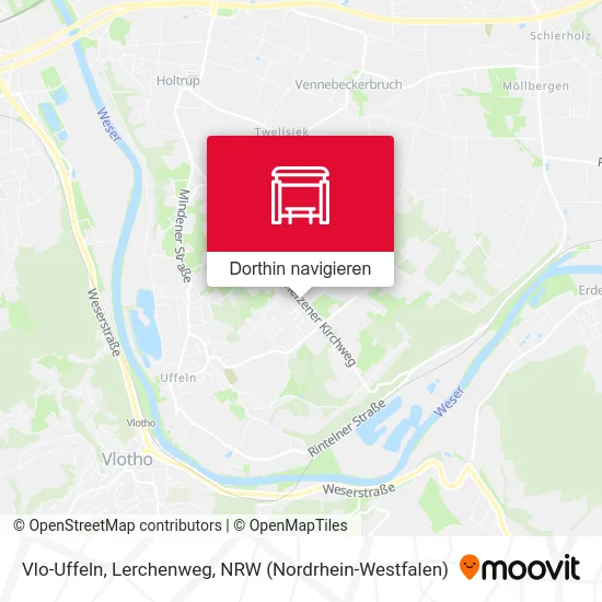 Vlo-Uffeln, Lerchenweg Karte