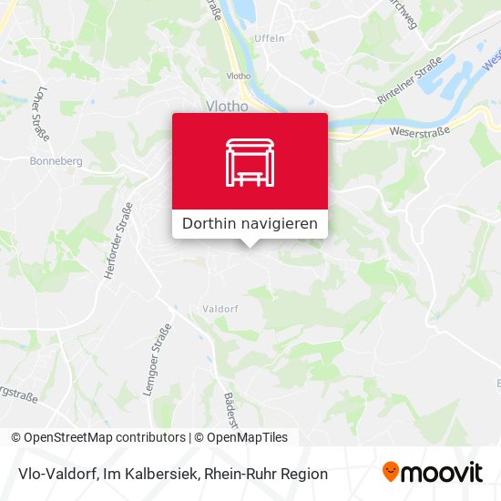 Vlo-Valdorf, Im Kalbersiek Karte