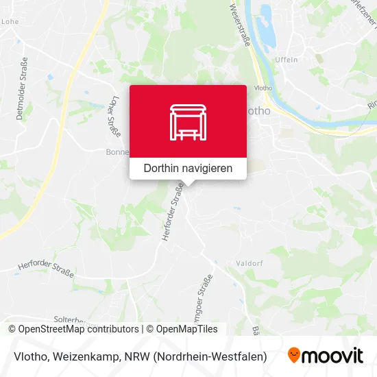 Vlotho, Weizenkamp Karte