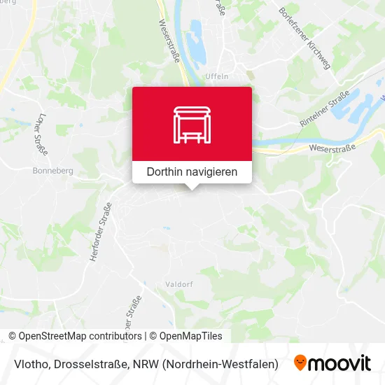 Vlotho, Drosselstraße Karte