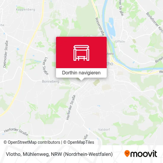 Vlotho, Mühlenweg Karte