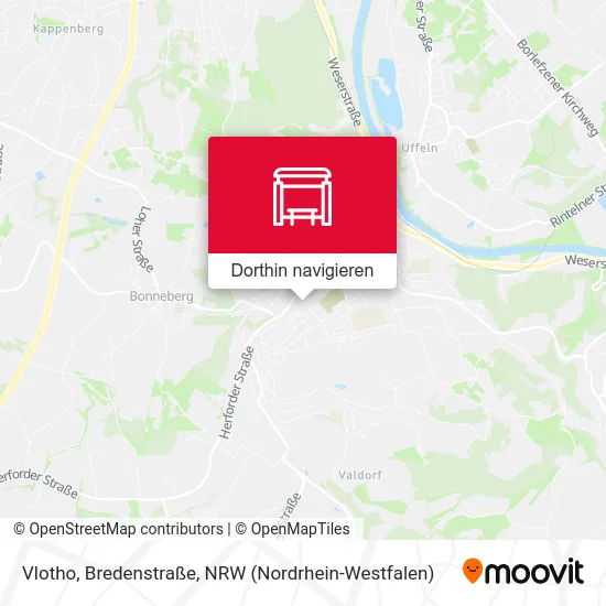 Vlotho, Bredenstraße Karte