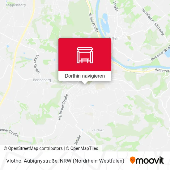 Vlotho, Aubignystraße Karte