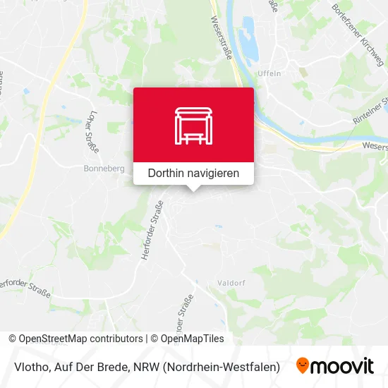 Vlotho, Auf Der Brede Karte