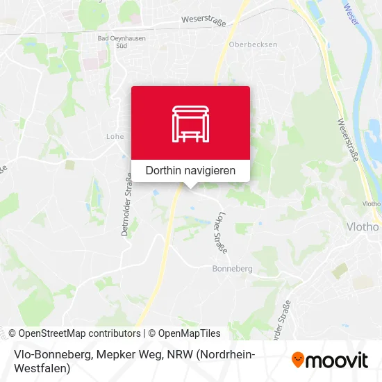 Vlo-Bonneberg, Mepker Weg Karte