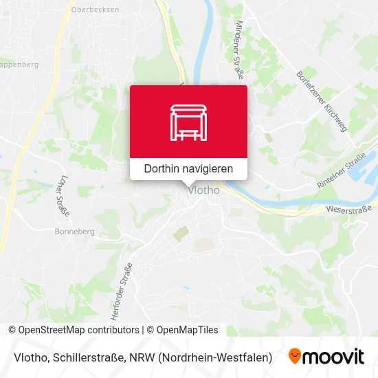 Vlotho, Schillerstraße Karte