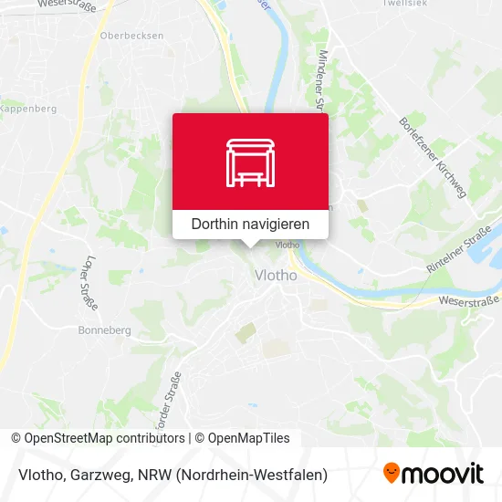 Vlotho, Garzweg Karte