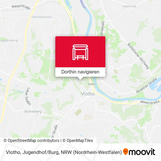 Vlotho, Jugendhof/Burg Karte