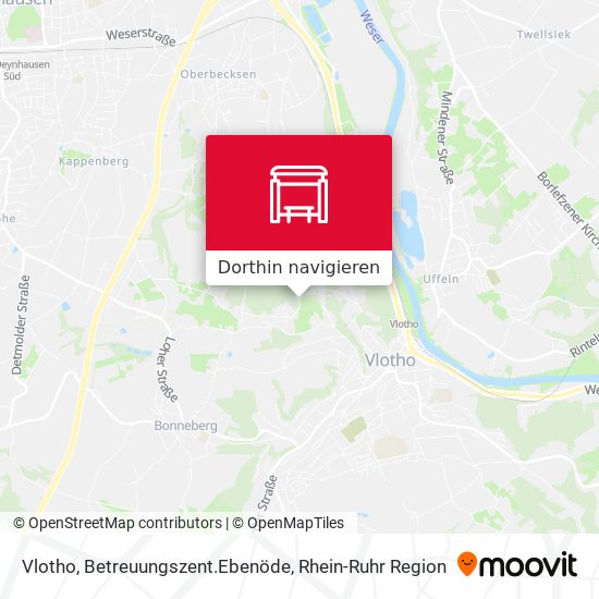 Vlotho, Betreuungszent.Ebenöde Karte