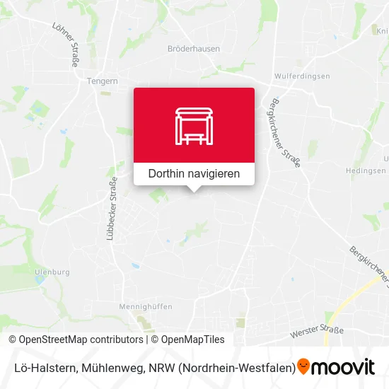 Lö-Halstern, Mühlenweg Karte