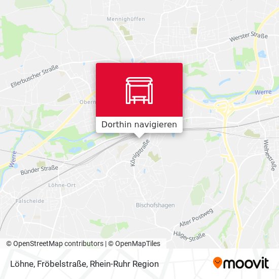 Löhne, Fröbelstraße Karte