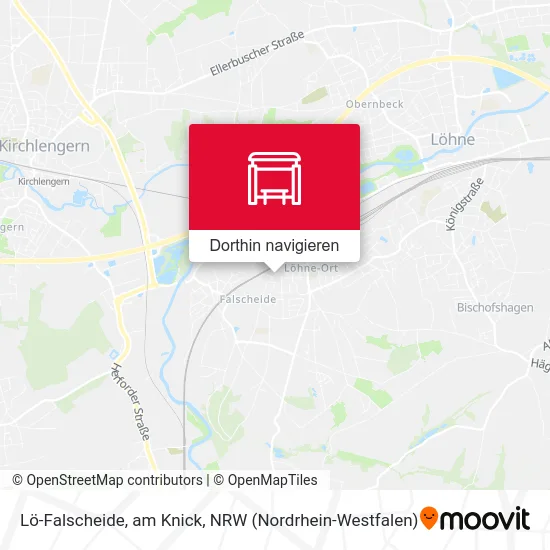 Lö-Falscheide, am Knick Karte