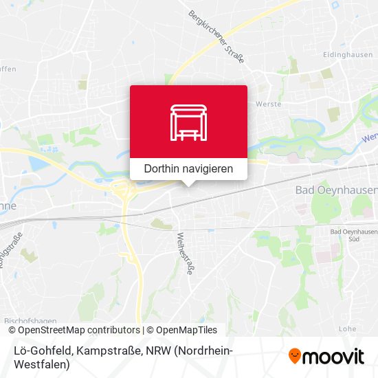 Lö-Gohfeld, Kampstraße Karte