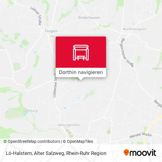 Lö-Halstern, Alter Salzweg Karte