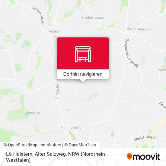 Lö-Halstern, Alter Salzweg Karte