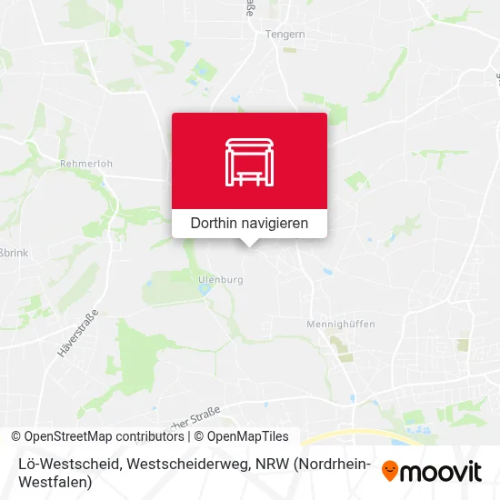 Lö-Westscheid, Westscheiderweg Karte