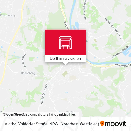 Vlotho, Valdorfer Straße Karte