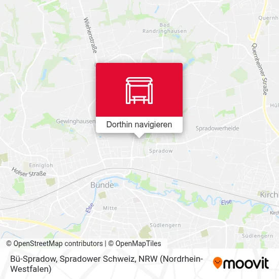 Bü-Spradow, Spradower Schweiz Karte