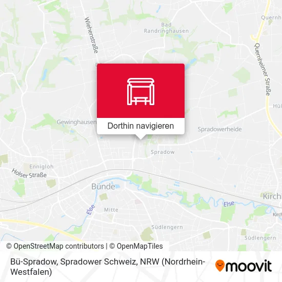 Bü-Spradow, Spradower Schweiz Karte