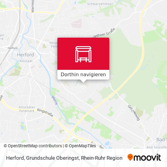 Herford, Grundschule Oberingst Karte