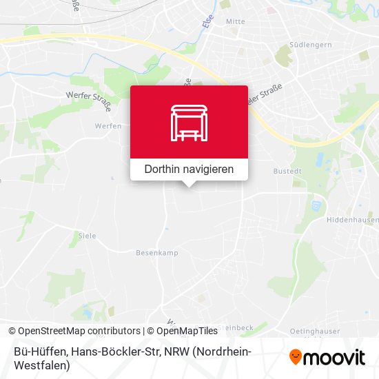 Bü-Hüffen, Hans-Böckler-Str Karte