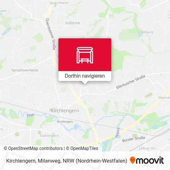 Kirchlengern, Milanweg Karte