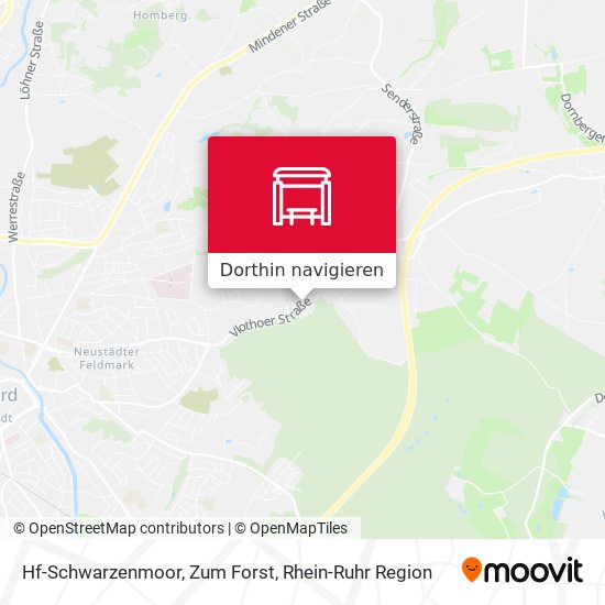 Hf-Schwarzenmoor, Zum Forst Karte