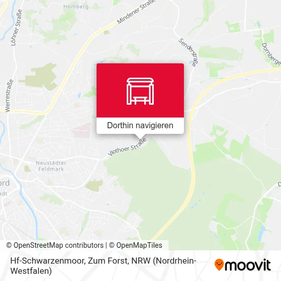 Hf-Schwarzenmoor, Zum Forst Karte