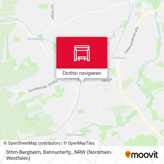 Sthm-Bergheim, Bahnunterfg. Karte