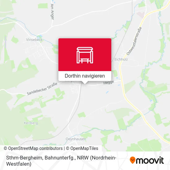 Sthm-Bergheim, Bahnunterfg. Karte