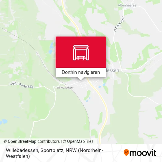 Willebadessen, Sportplatz Karte