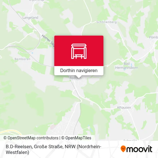 B.D-Reelsen, Große Straße Karte