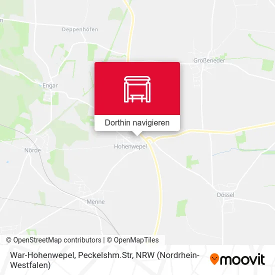 War-Hohenwepel, Peckelshm.Str Karte