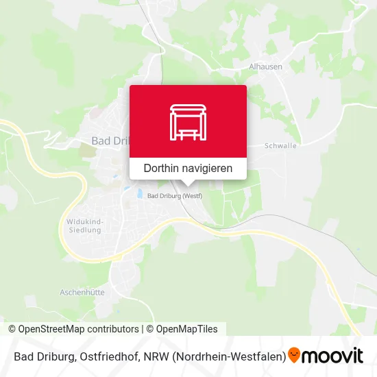 Bad Driburg, Ostfriedhof Karte