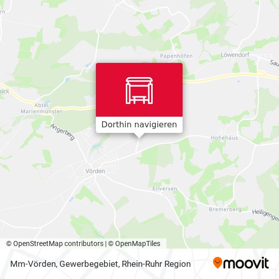 Mm-Vörden, Gewerbegebiet Karte