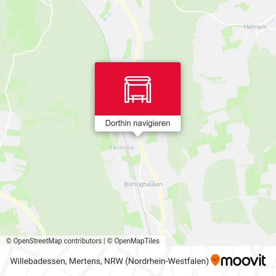 Willebadessen, Mertens Karte