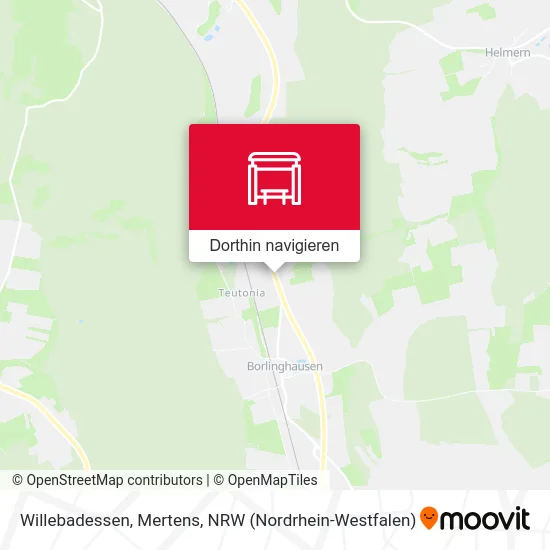 Willebadessen, Mertens Karte